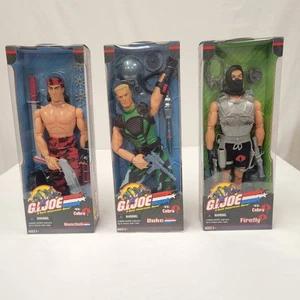 GI Joe vs. Cobra Duke Firefly Nunchuk 12" Action Figures Hasbro 2001 - Picture 1 of 9