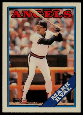 1988 Topps Tiffany #243 Mark Ryal California Angels - Image 1 of 2