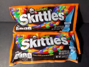 Skittles SHRIEKERS Sour Halloween Chewy Candy Share Size Bag 3.6oz 2 PACKS Fresh - Picture 1 of 10