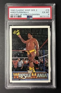 1990 Classic WWF Series 2 Andre The Giant PSA 6 History Of Wrestlemania - Picture 1 of 2
