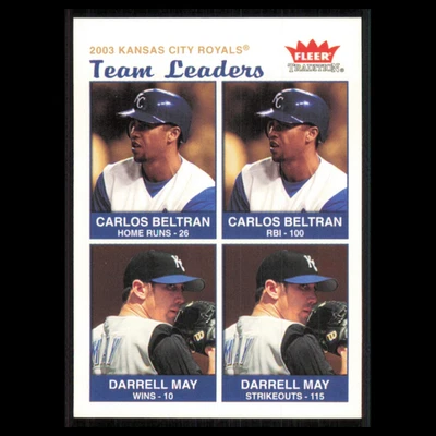 Carlos Beltran/Darrell May #24 2004 Fleer Tradition Kansas City Royals Baseball - Image 1 of 3