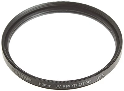 Tiffen 55mm UV Protector Camera Lens Filter Clear Durable Impact Resistant - Image 1 of 4