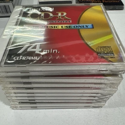 10 Maxell CD-R Music for audio recording 74min - Single CD - NEW & SEALED - Image 1 of 4