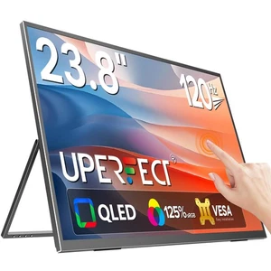 UPERFECT 4K 120Hz Portable Monitor Gaming Display 23.8 inch 3840x2160 with Stand - Picture 1 of 6