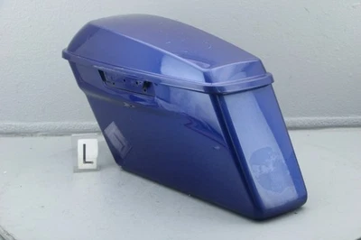 2017 Harley Road Glide Left Saddlebag Bottom + Lid SUPERIOR BLUE  #4137 - Image 1 of 4