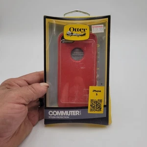 Phone Case OtterBox Commuter Series Red Black for iPhone 5 NEW Old Stock - Picture 1 of 6