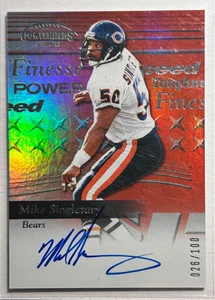 Mike Singletary AUTO #/100 Contenders SSD Speed Red 2024 Panini Autograph Bears - Picture 1 of 2