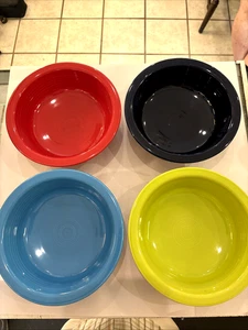 Set of 4 Fiestaware 8 1/2” Homer Laughlin Fiesta BBB.A USA Lead Free - Picture 1 of 12