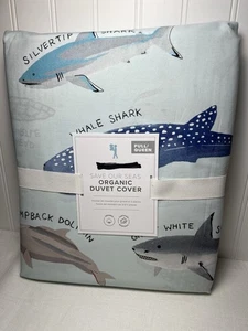 Funda nórdica orgánica Pottery Barn Kids Save Our Seas ~ Completa/Reina - Imagen 1 de 4