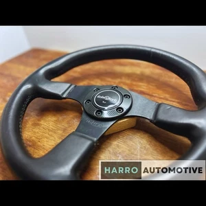 Italvolanti Imola Leather Steering Wheel Carbon Horn Button 350mm MOMO Nardi HSV - Bild 1 von 13