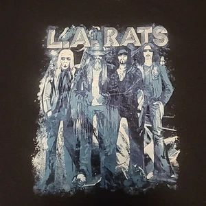 L.A. RATS Rob Zombie/Nikki Six Supergroup Heavy Metal Black Rock Band Shirt 2XL - Picture 1 of 6
