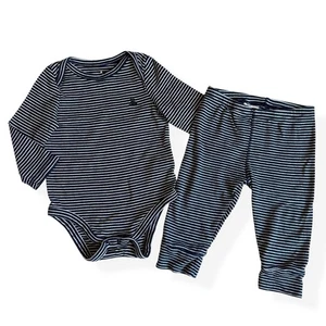 Conjunto Baby Gap Azul Marino Blanco Rayas Bebé Algodón 12-18 Meses - Imagen 1 de 15
