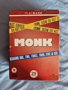 MONK: STAFFELN 1 - 6 DVD BOXSET - 25 DISC SET (REGIONEN 2/4) - Bild 1 von 20