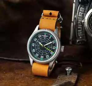 Aviador, ejército soviético, fuerza aérea URSS, reloj vintage soviético, reloj piloto - Imagen 1 de 5