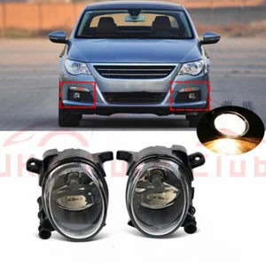 For Volkswagen Passat CC 2008-2011 p 2Pcs Car-Styling Front Fog Lamps Fog Lights - Picture 1 of 6
