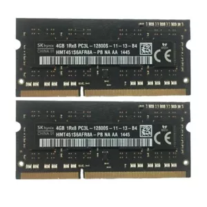 For SKHynix 2x4GB DDR3L 1600mhz 1RX8 PC3L-12800S 204pin MemoryRAM SODIMM Laptop% - Picture 1 of 2