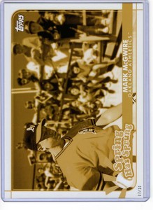 Mark McGwire 2020 Topps Opening Day Spring has Sprung 5x7 Gold #SHS-10 /10 Athle