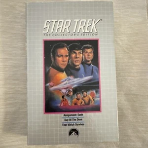STAR TREK OG CE VHS ASSIGNMENT:EARTH/DAY OF THE DOVE/THAT WHICH SURVIVES - Picture 1 of 2