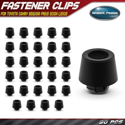 30 piezas clips de retención de parachoques de carcasa de panel de puerta delantera de goma para Toyota Scion Lexus Foto 1 de 4