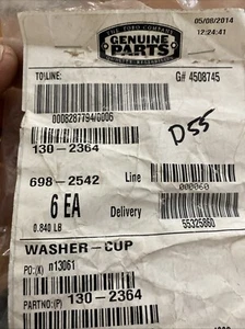 ORIGINAL OEM TORO TEIL # 130-2364 WASCHBECHER FÜR TIMEMASTER & TURFMASTER MÄHER - Bild 1 von 2
