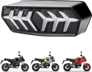 Grom Integrated Tail Light, Sequential LED, Honda Grom 2014-2022, Clear Lens - Picture 1 of 7