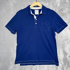 Billy Reid Polo Shirt Mens Large Pocket Short Sleeve Peruvian Cotton Casual - Picture 1 of 13