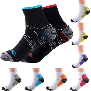 Calcetines de compresión unisex para fascitis plantar soporte para arco al tobillo deportes correr - Imagen 1 de 18