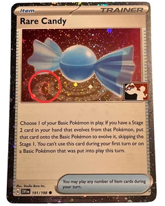 1x Swirl Rare Candy 191/198 Cosmos Holo NM/LP Prize Pack Series Pokemon TCG - Picture 1 of 3