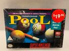 Championship Pool (Super Nintendo Entertainment System, 1993) Factory Sealed!