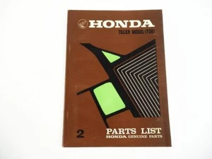 Honda F28 Tiller Einachsschlepper Ersatzteilliste Parts List 1971 - Bild 1 von 3