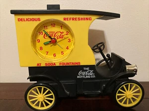 1996 Issue COCA-COLA "BOTTLING CO." 1912 "FORD" MODEL T PLASTIC DESK "CLOCK" - Picture 1 of 4