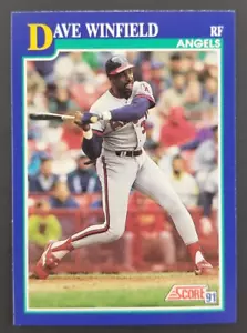 Dave Winfield 1991 Score Baseball Card #83 (NM) - Foto 1 di 2