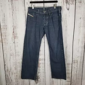 Diesel Larkee 0088Z Regular Straight Leg Blue Dark Wash Denim Jeans 33x 32  - Picture 1 of 8
