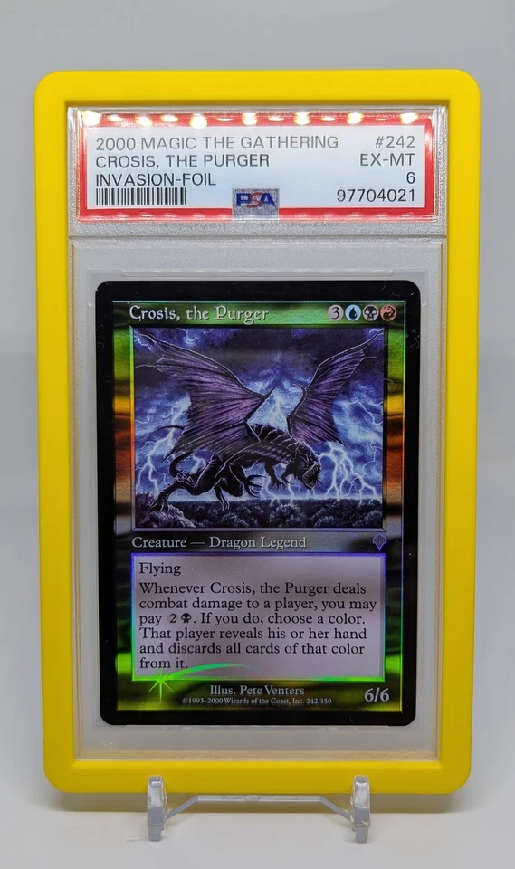 PSA 6 ✨ Crosis, The Purger ✨ Foil ✨ Set: Invasion ✨ Magic The Gathering MTG #242 - Image 1 of 3