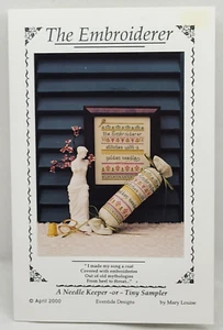 The Embroiderer cross stitch pattern & charm sampler needle keeper roll Eventide - Picture 1 of 5