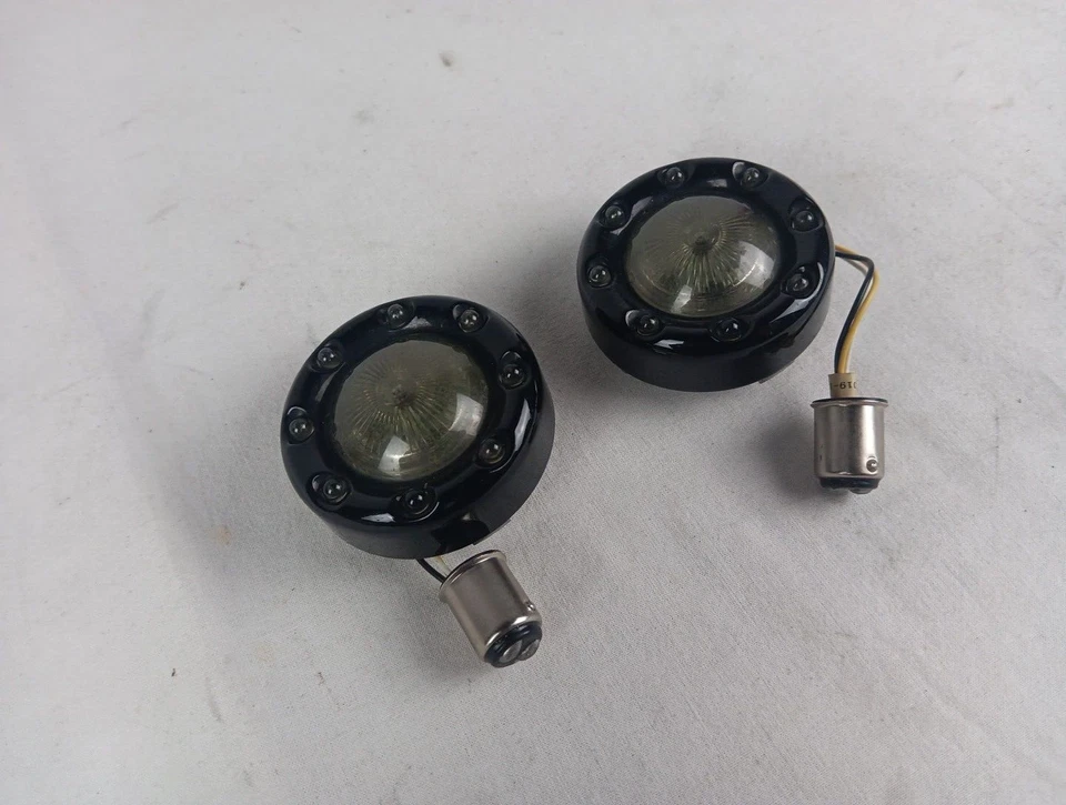 DINÁMICA PERSONALIZADA PARA INSERTOS INTERMITENTE HARLEY BREAKOUT ÁMBAR LED BULLET RINGZ Foto 1 de 4