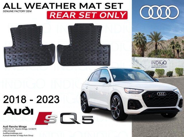 Original Audi SQ5 Q5 FY (17-19) Black Rubber Floor Mats 4 pcs set