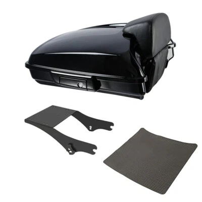 Portaequipajes de montaje de maletero de 5,5"" apto para Harley Touring Electra Glide 97-2008 negro Foto 1 de 4
