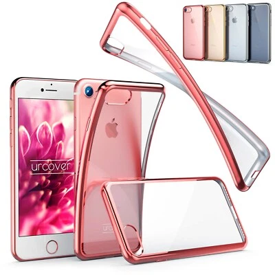 Urcover® Cover Cellulare Bordo Specchio Trasparente Slim Cover Borsa Back Case - Immagine 1 di 4