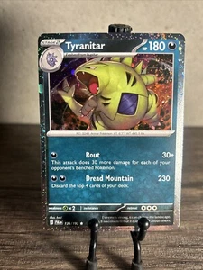 Pokémon Paldea Evolved Tyranitar 135/193 Cosmos Exclusive! Galaxy Holo-NM! - Picture 1 of 8
