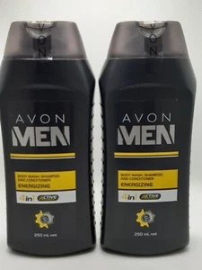 AVON Men Energizing Shampoo Conditioner Body Wash 250 mL X 2 - Picture 1 of 1