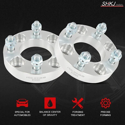 Pair 1 Inch Wheel Spacers 4x4" / 4x101.6mm 68.5mm Hub Bore For Yamaha Golf Carts - Imagem 1 de 4