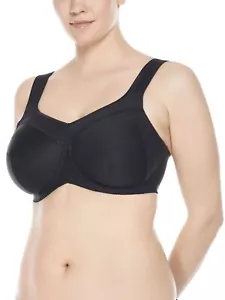 Ulla *Kate* Full Figure Underwired Sports Bra Strain-relief Straps 6024 White - Picture 1 of 2