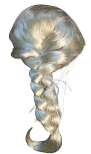 Eiskönigin Elsa Perücke Haar Zopf Eisprinzessin Kostüm - Bild 1 von 2