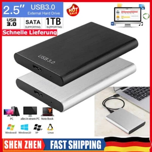 Externe Festplattengehäuse 1TB Tragbar 2,5" USB 3.0 SATA Festplattenspeicher PC - Bild 1 von 18