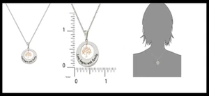 Connections from Hallmark Stainless Steel Round Dangling Tree of Life Pendant 18 - Picture 1 of 1
