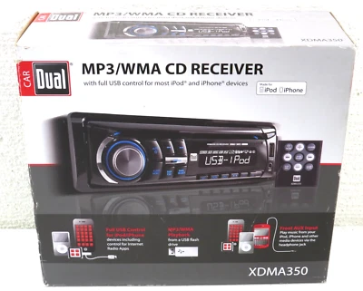 Dual Electronic AM/FM/CD Receiver XDMA350 With Detachable Face Remote New - Image 1 of 4
