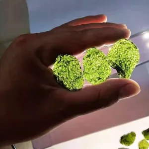 Natural Green Gem Moldavite Meteorite Impact Pendant Necklace Chakra Healing - Picture 1 of 8