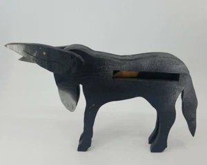 Primative Moving Donkey Wooden Donkey  9.5x7.5" - Picture 1 of 6
