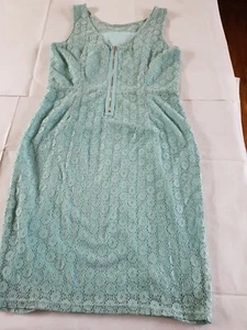 Sugarhill Boutique Blue Dress Harriet Crochet Lace Size Large - Picture 1 of 7